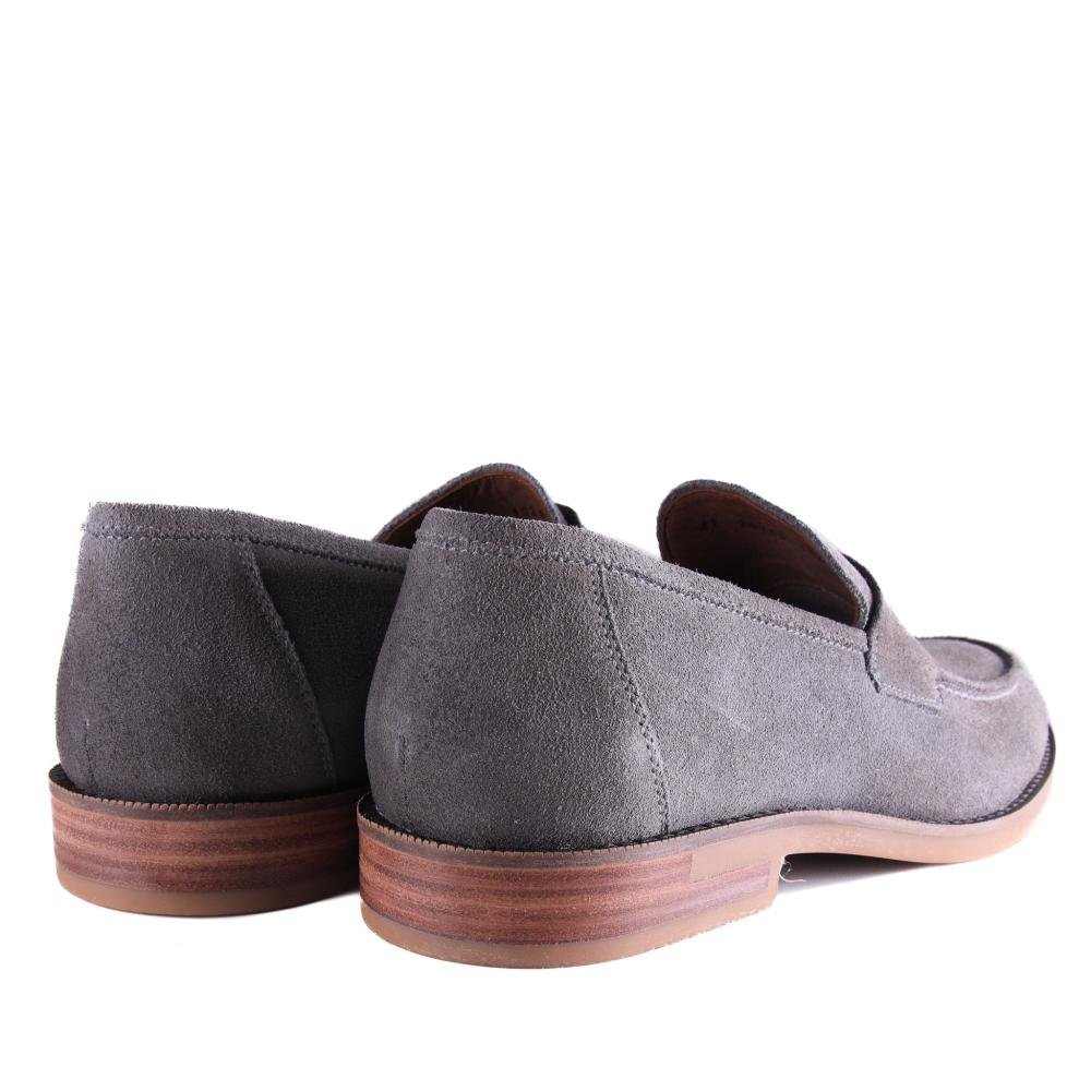 Sapato Masculino Zariff Em Couro 20755 Cinza Cinza 5