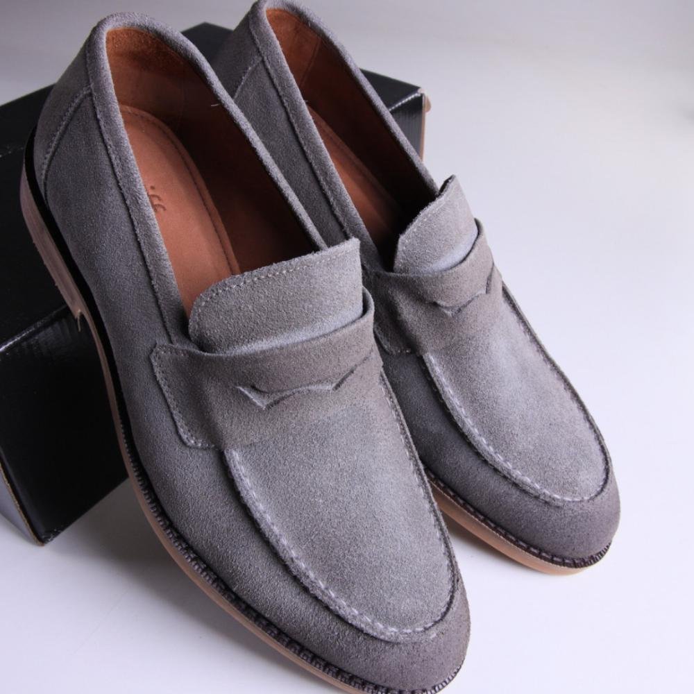 Sapato Masculino Zariff Em Couro 20755 Cinza Cinza 7