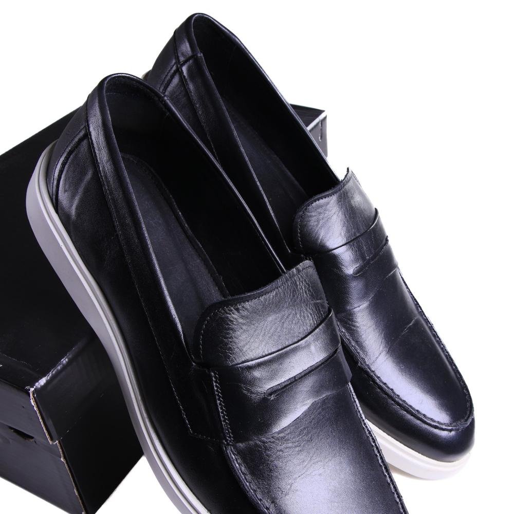 Sapato Masculino Zariff Em Couro 19102 Preto Preto 6