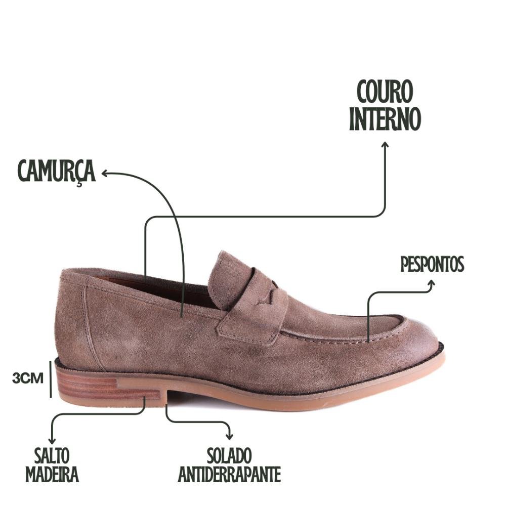 Sapato Masculino Zariff Em Couro 20755 Marrom Marrom 2