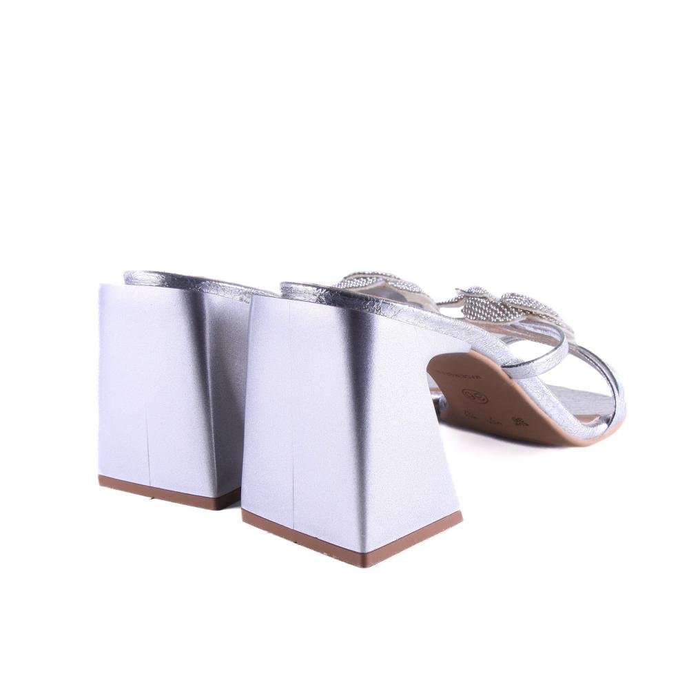 Tamanco Feminino Zariff 2056.4682 Prata Prata 5