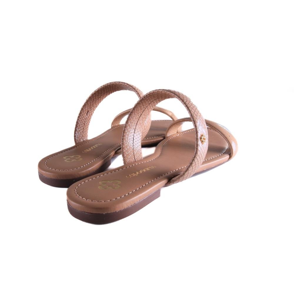 Rasteira Feminina Capodarte 4018721 Naturale Bege 4