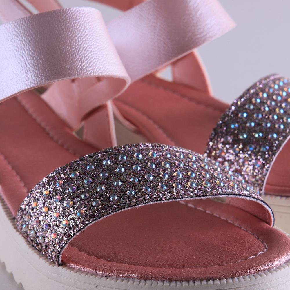 Sandália Infantil Menina Klin 420.038 Rosa Rosa 5