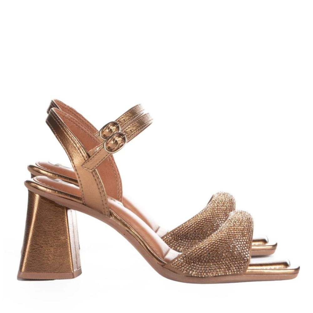 Sandália Feminina Tanara T8728 Bronze Dourado 1