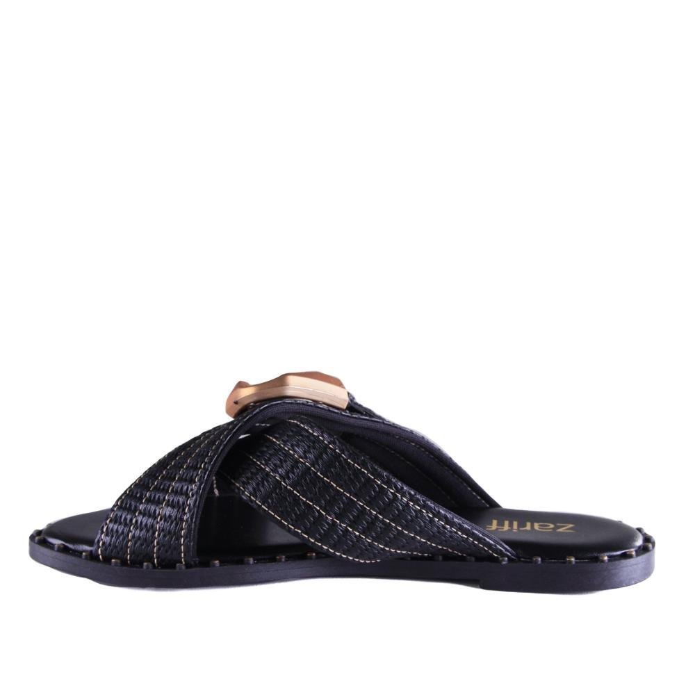 Rasteira Feminina Zariff I363081 Preto Preto 2