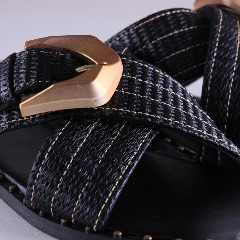 Rasteira Feminina Zariff I363081 Preto Preto 4