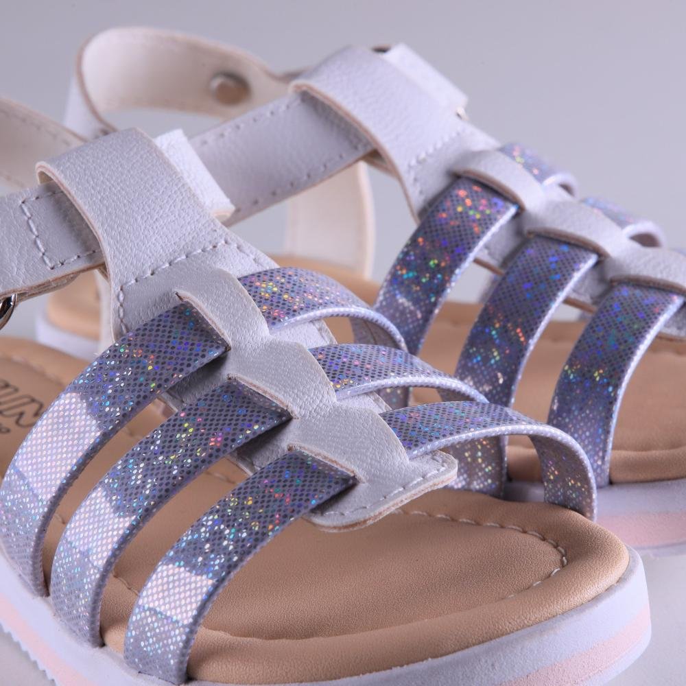 Sandália Infantil Menina Klin 421.044 Branca Areia Branco 4
