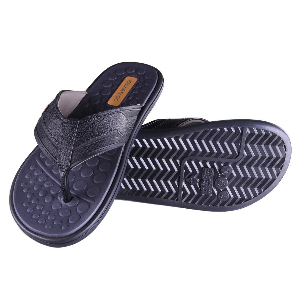 Chinelo Masculino Cartago 12452 Preto Preto 4