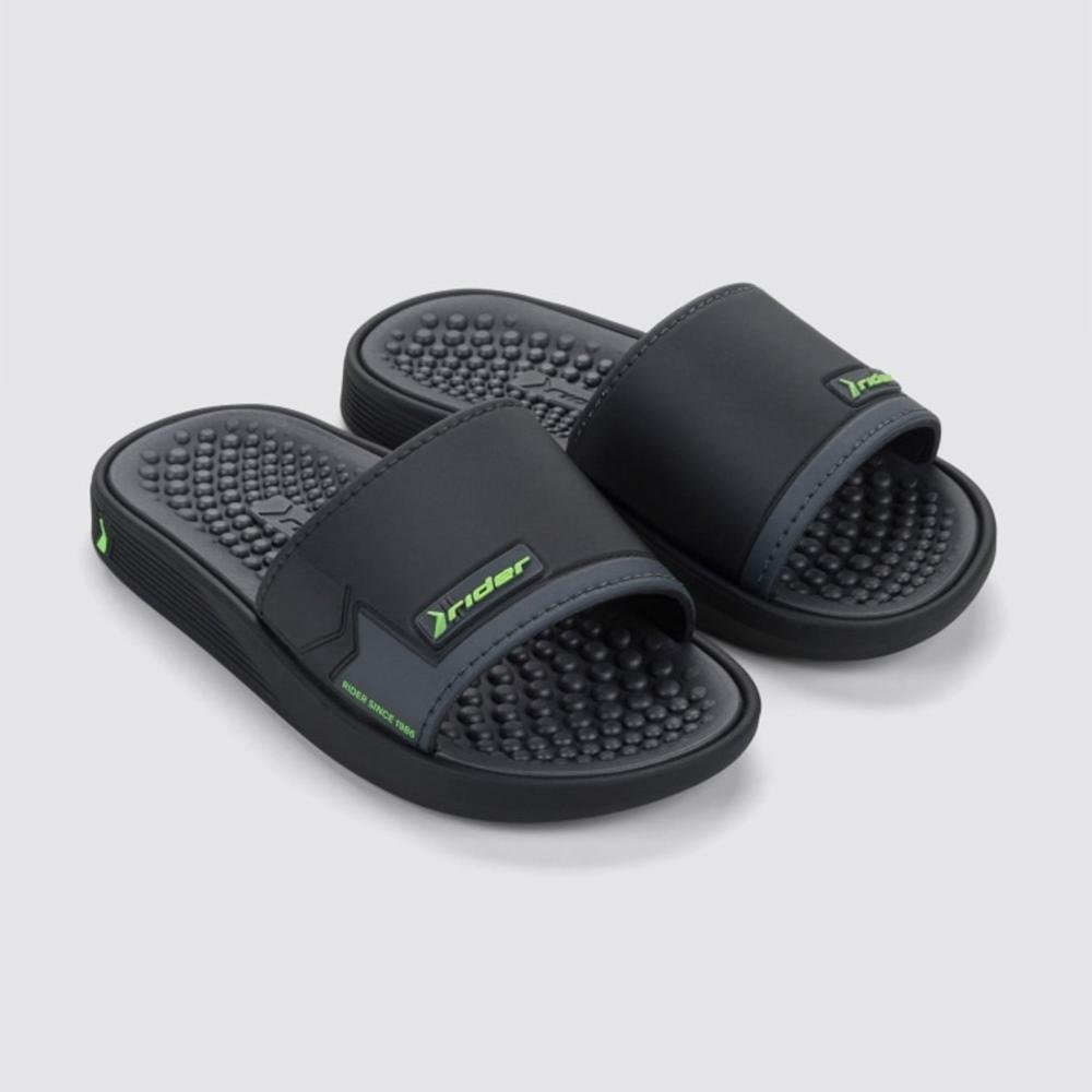 Chinelo Infantil Menino Rider 11784 Preto Preto 2