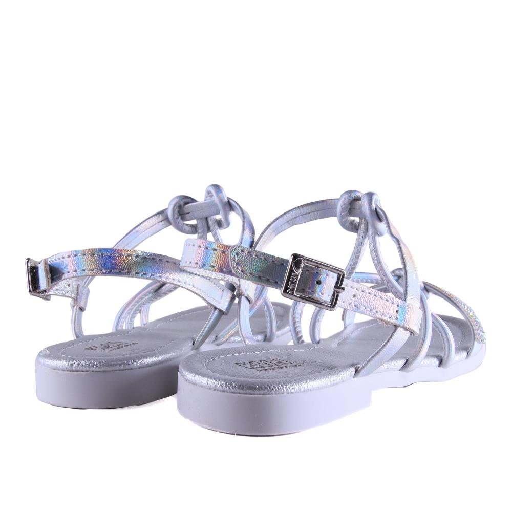 Sandália Infantil Menina Klin 126.160 Prata Roxo 5