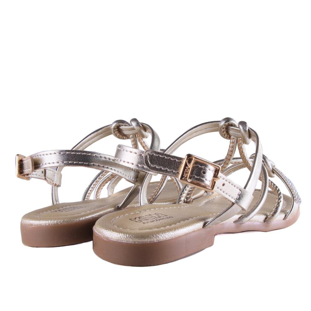 Sandália Infantil Menina Klin 126.160 Dourada Dourado 5