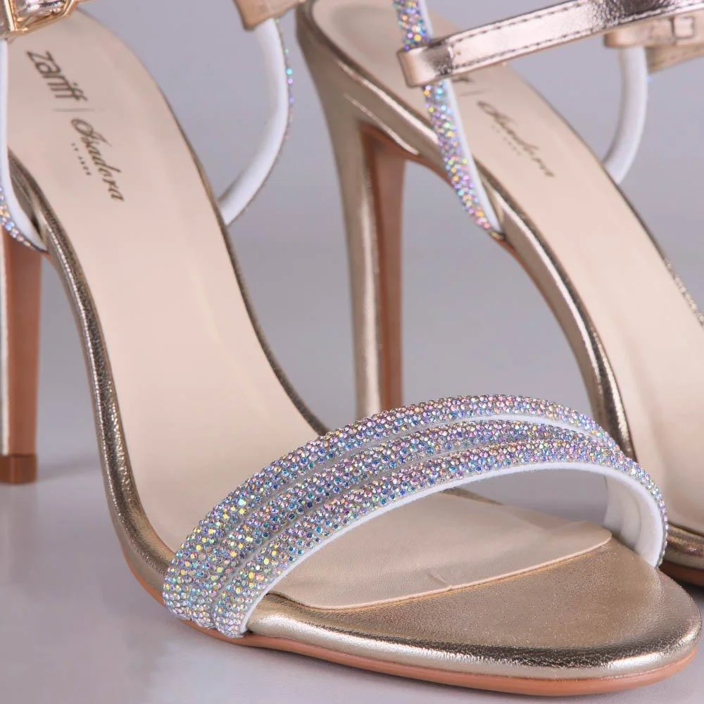 Sandália Feminina Zariff 15 Anos Isadora 5212.10969 Prime Ouro Dourado 4