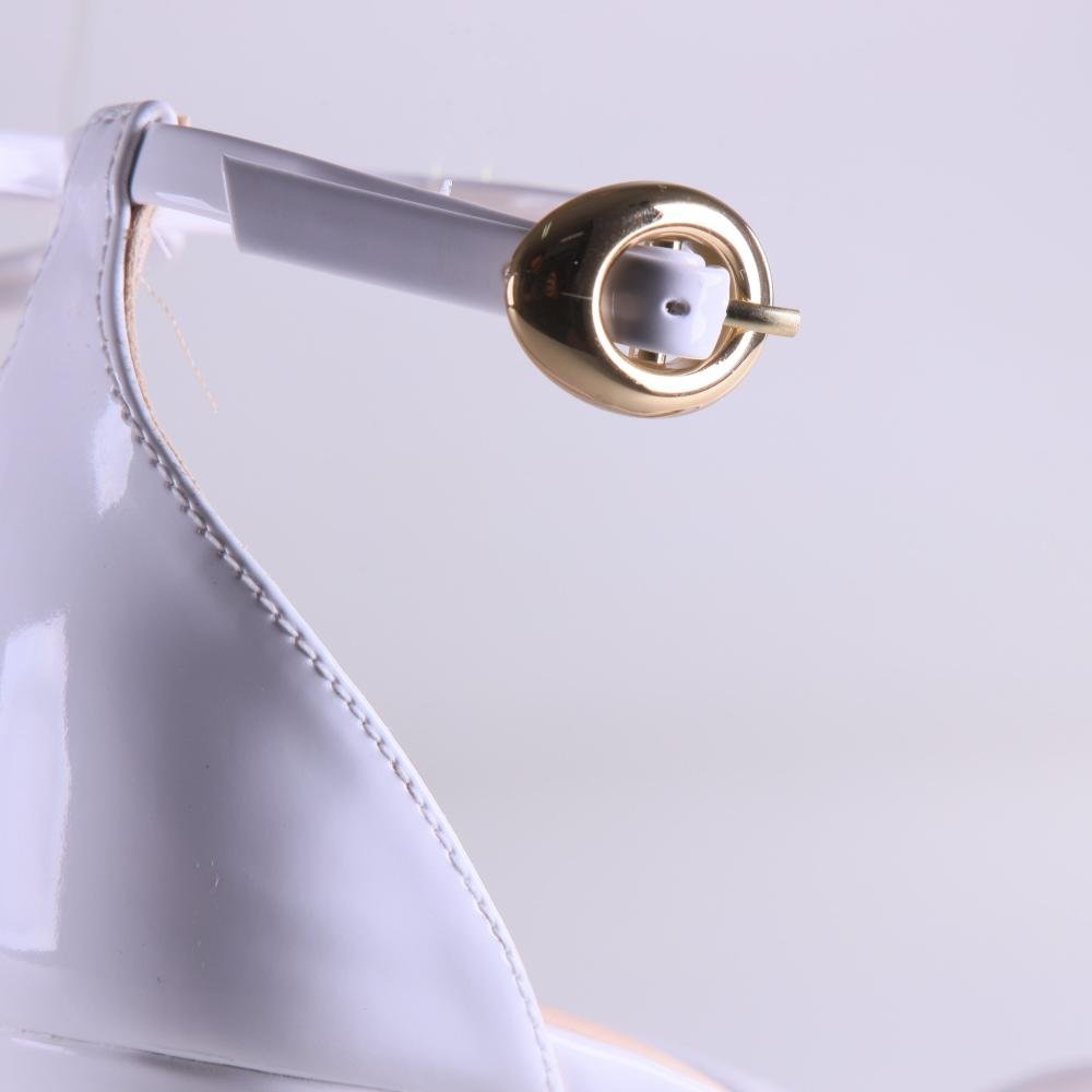 Sandália Feminina Zariff 7119-243 Branco Verniz Branco 5