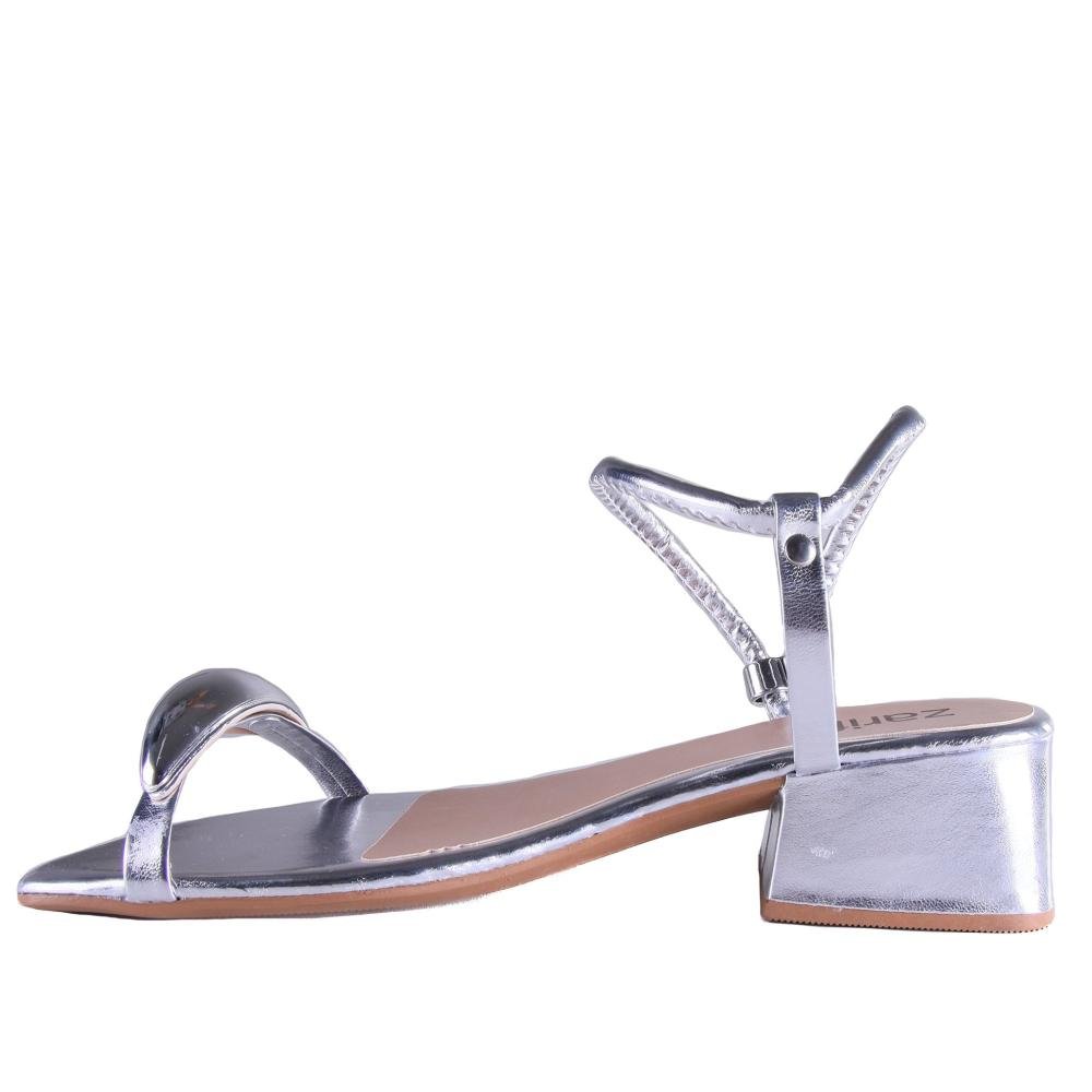 Sandália Feminina Zariff K686148 Prata Prata 2