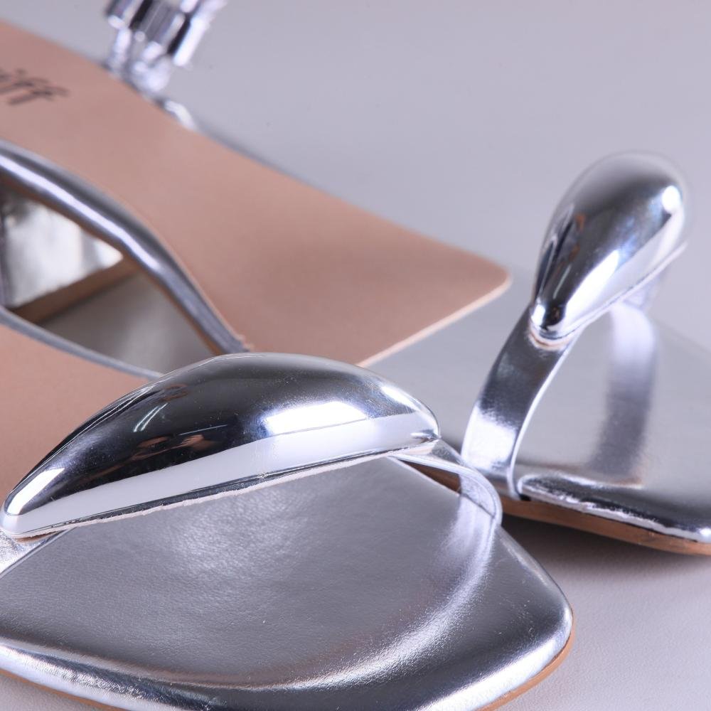 Sandália Feminina Zariff K686148 Prata Prata 4