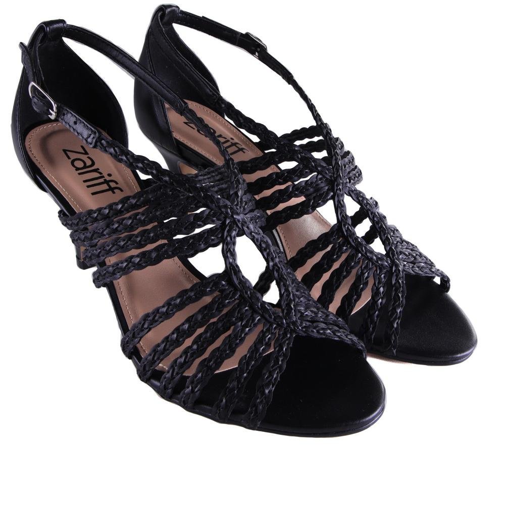 Sandália Feminina Zariff 35.734 Preto Preto 3
