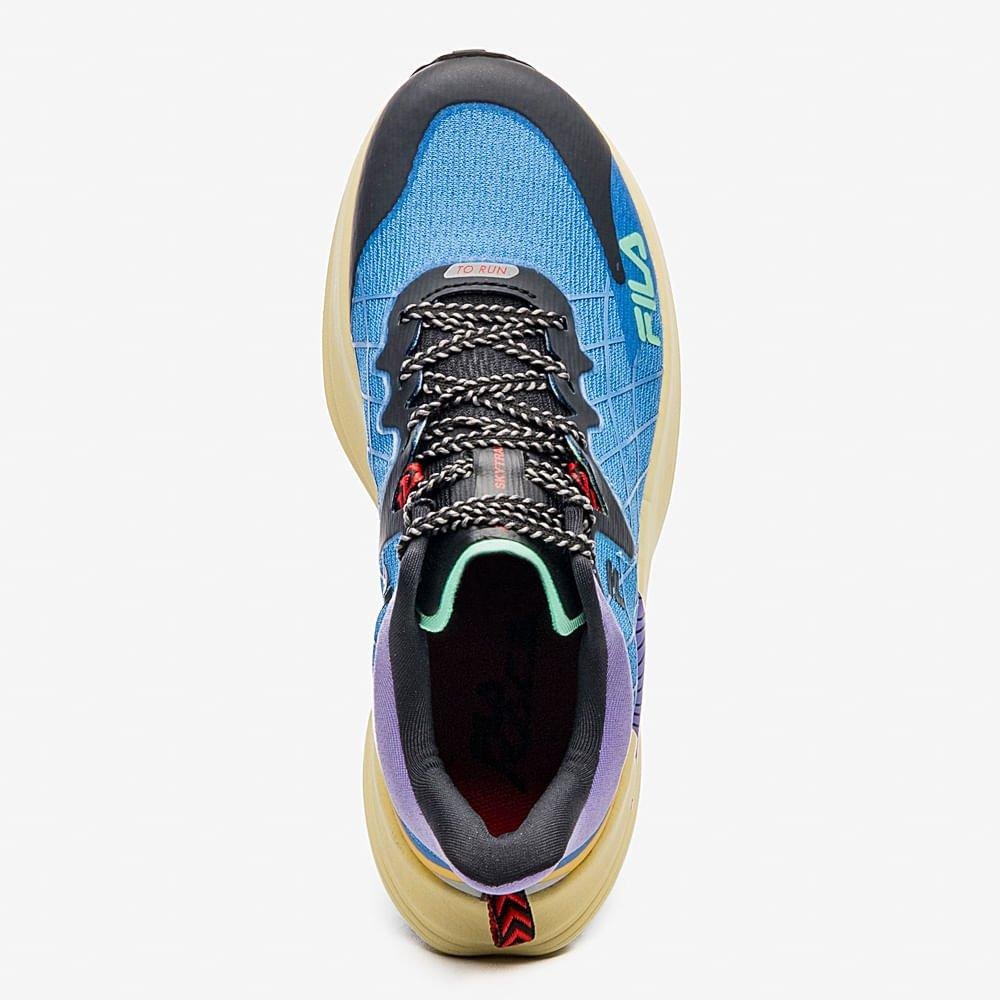 Tênis Feminino Fila Esportivo Sky Trail Azul Roxo Azul 2