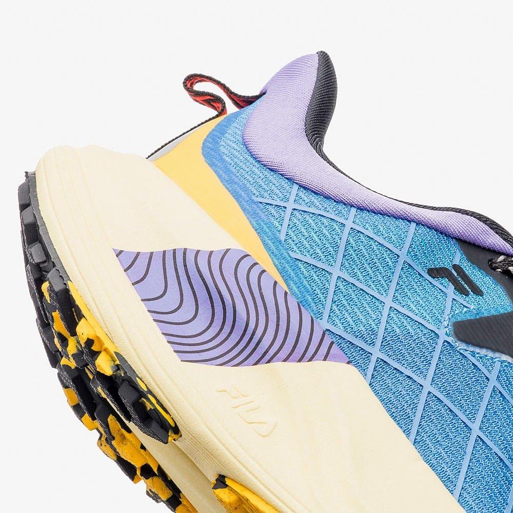 Tênis Feminino Fila Esportivo Sky Trail Azul Roxo Azul 4