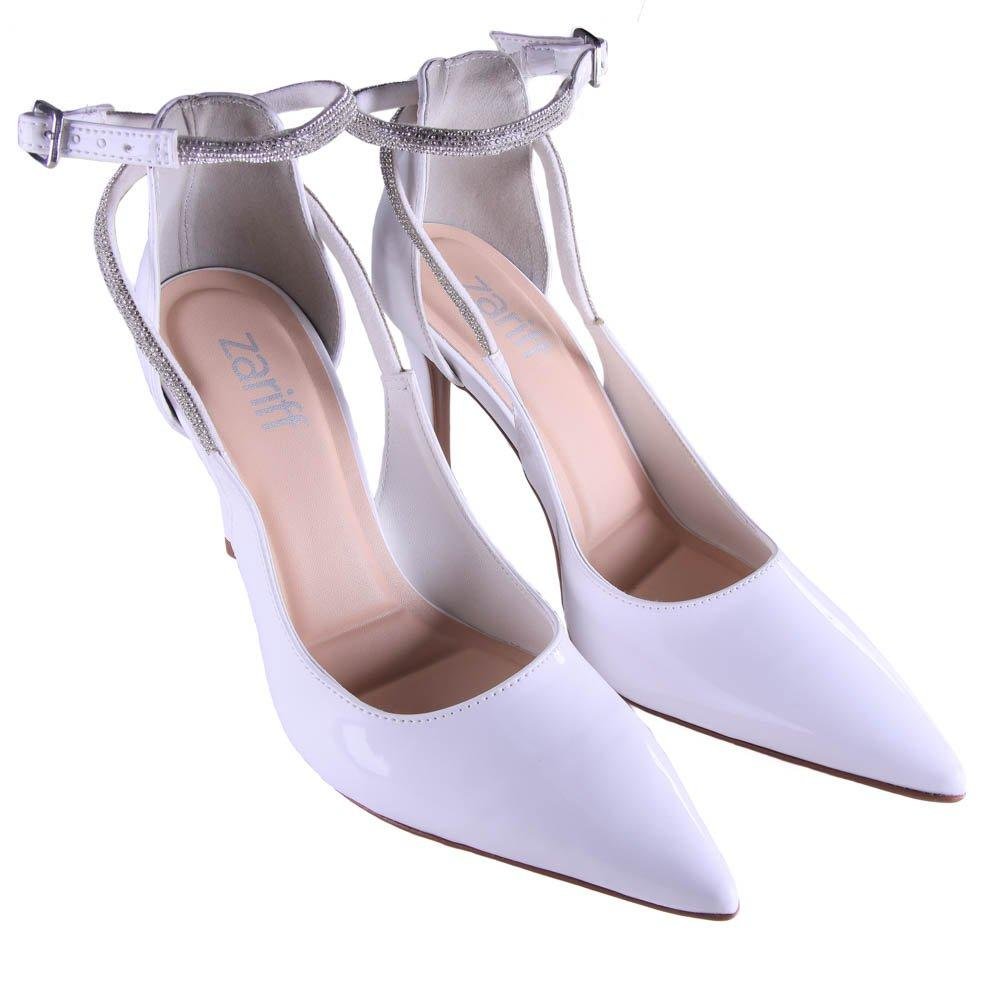 Scarpin Feminino Zariff 9430-216 Branco Verniz Branco 3