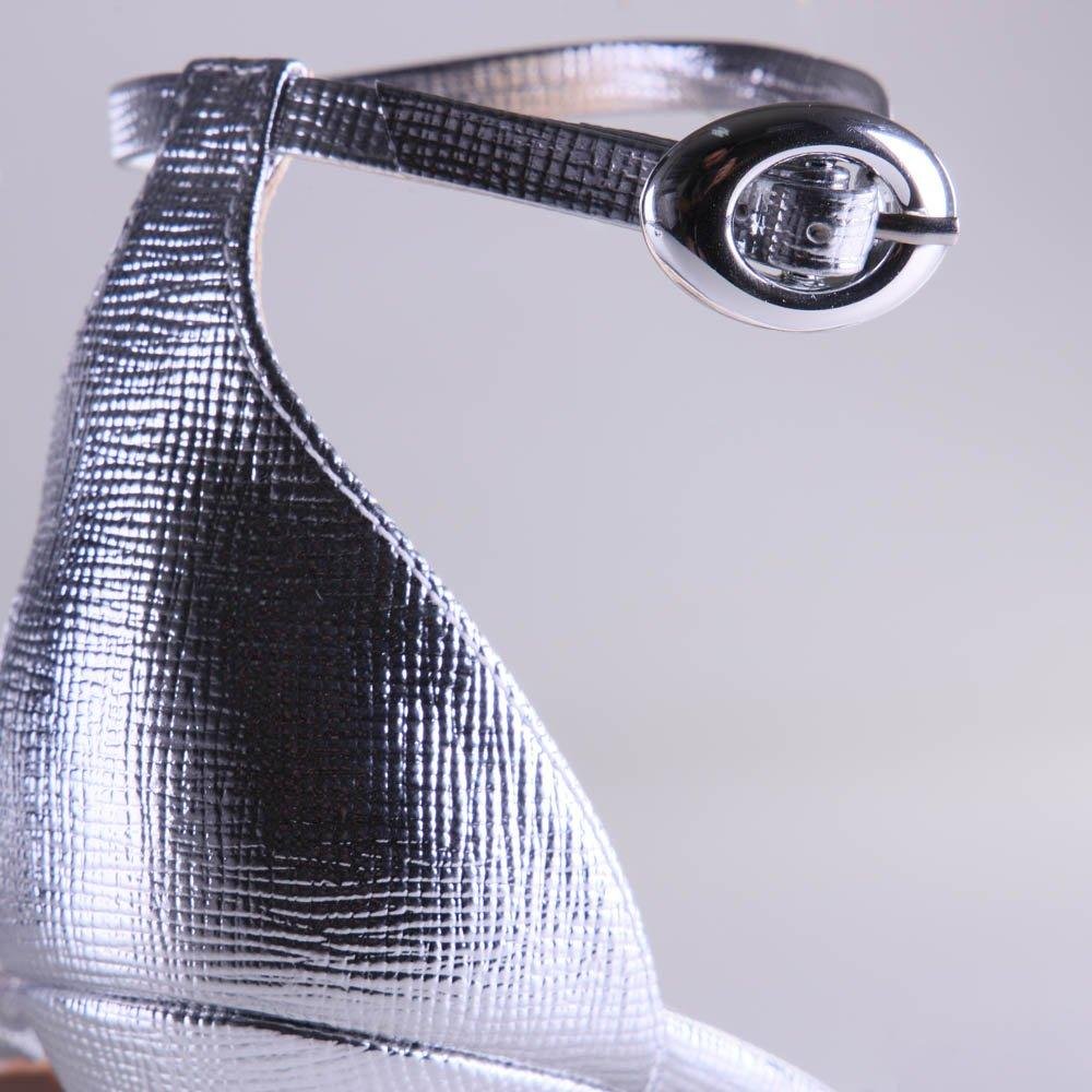 Sandália Feminina Zariff 7119-243 Prata Prata 4