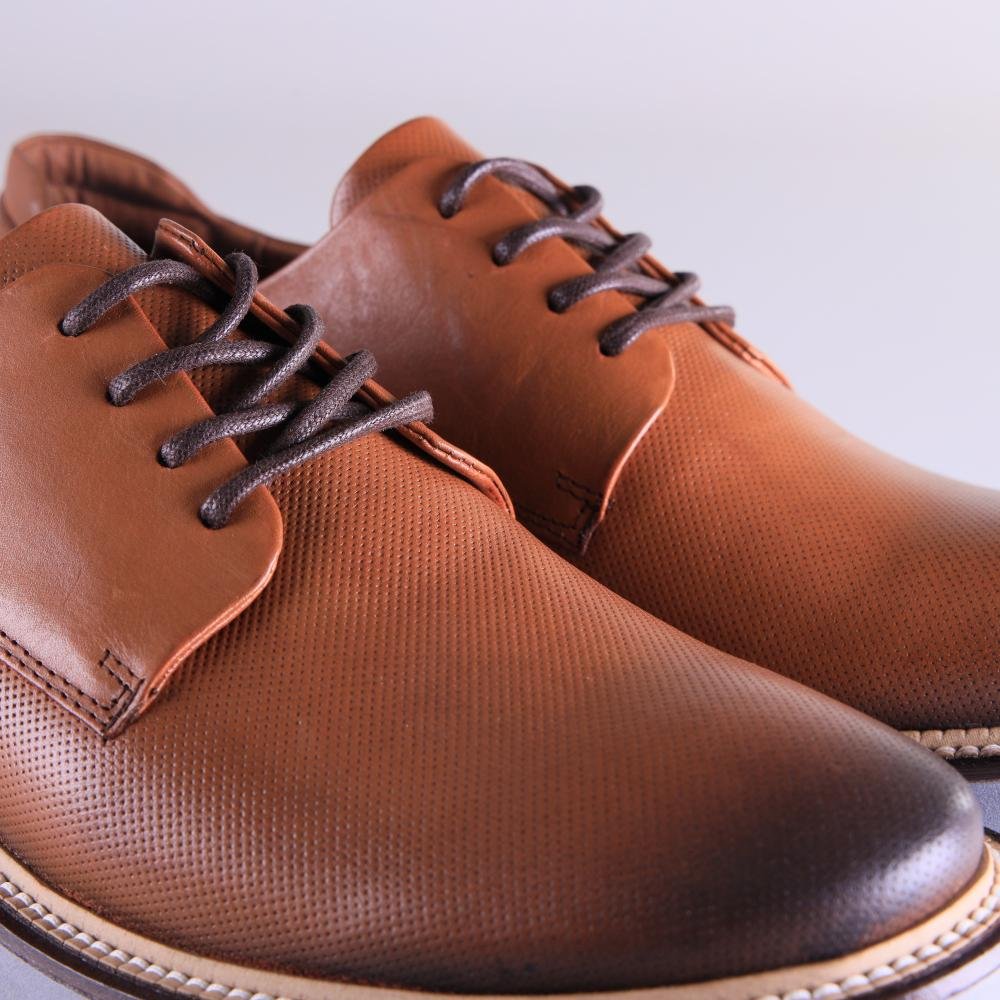 Sapato Masculino Em Couro Zariff 4301 Whisky Marrom 4