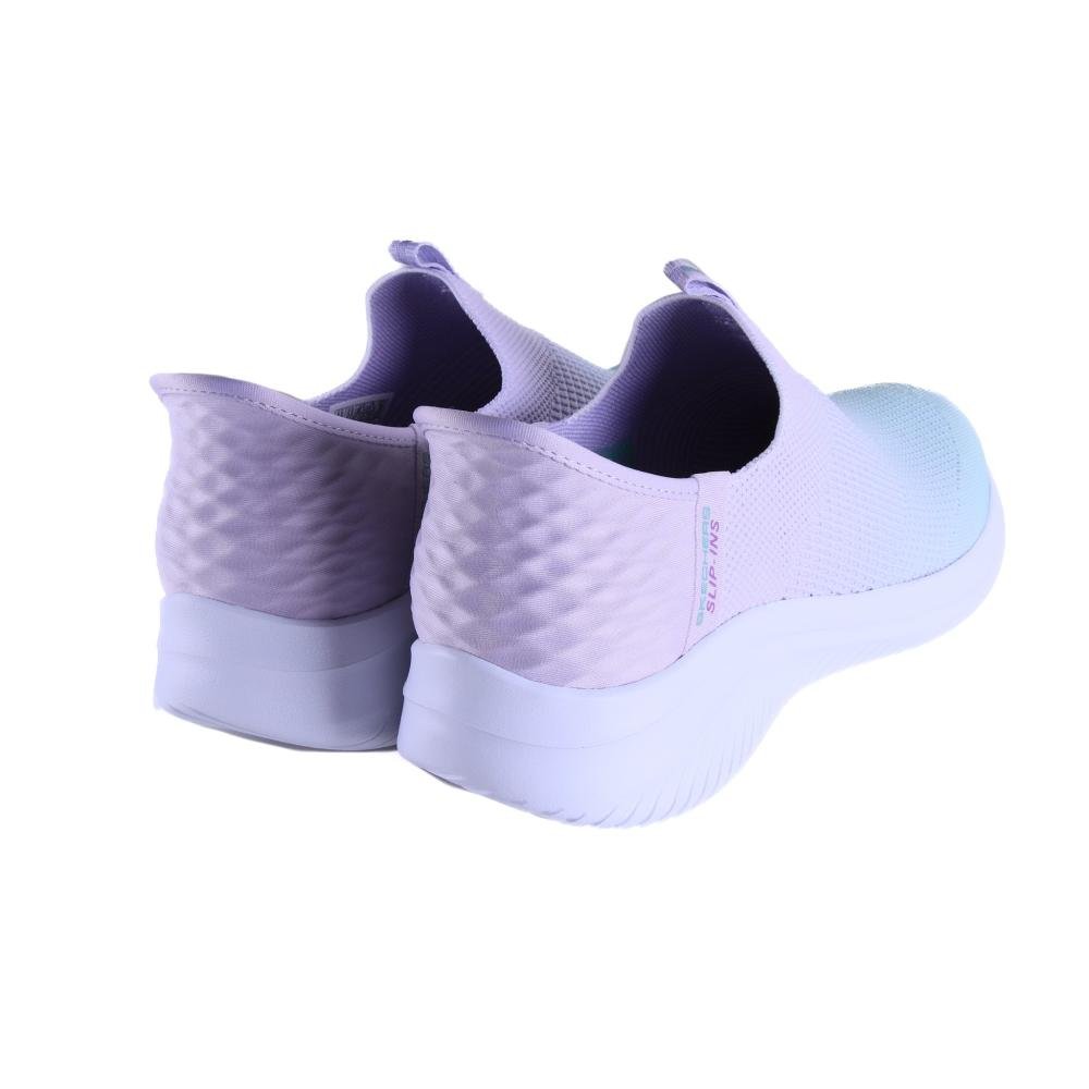 Tênis Feminino Skechers Esportivo Slip-Ins 150183 Verde Lilás Roxo 4