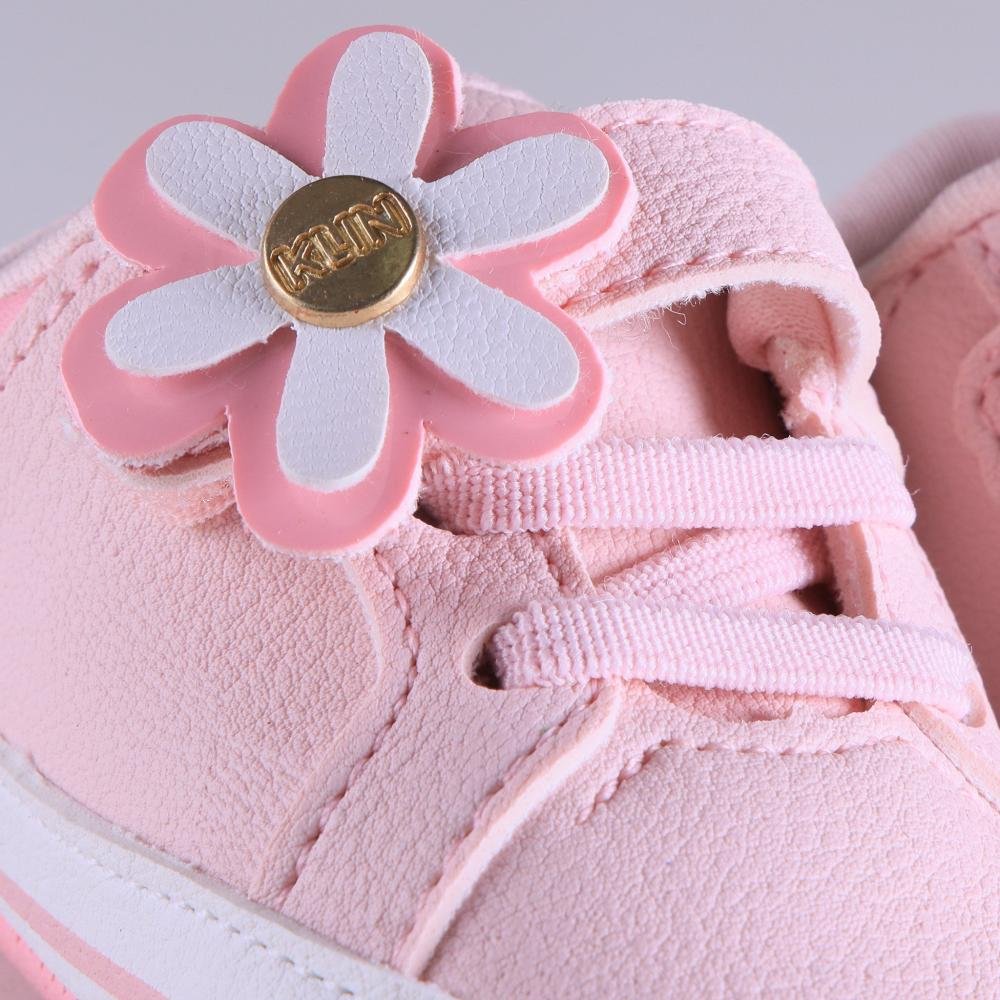 Tênis Infantil Menina Klin 268.059 Rosa Claro Rosa 4