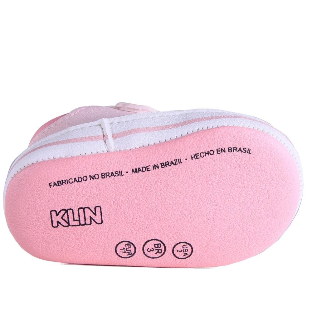 Tênis Infantil Menina Klin 268.059 Rosa Claro Rosa 6