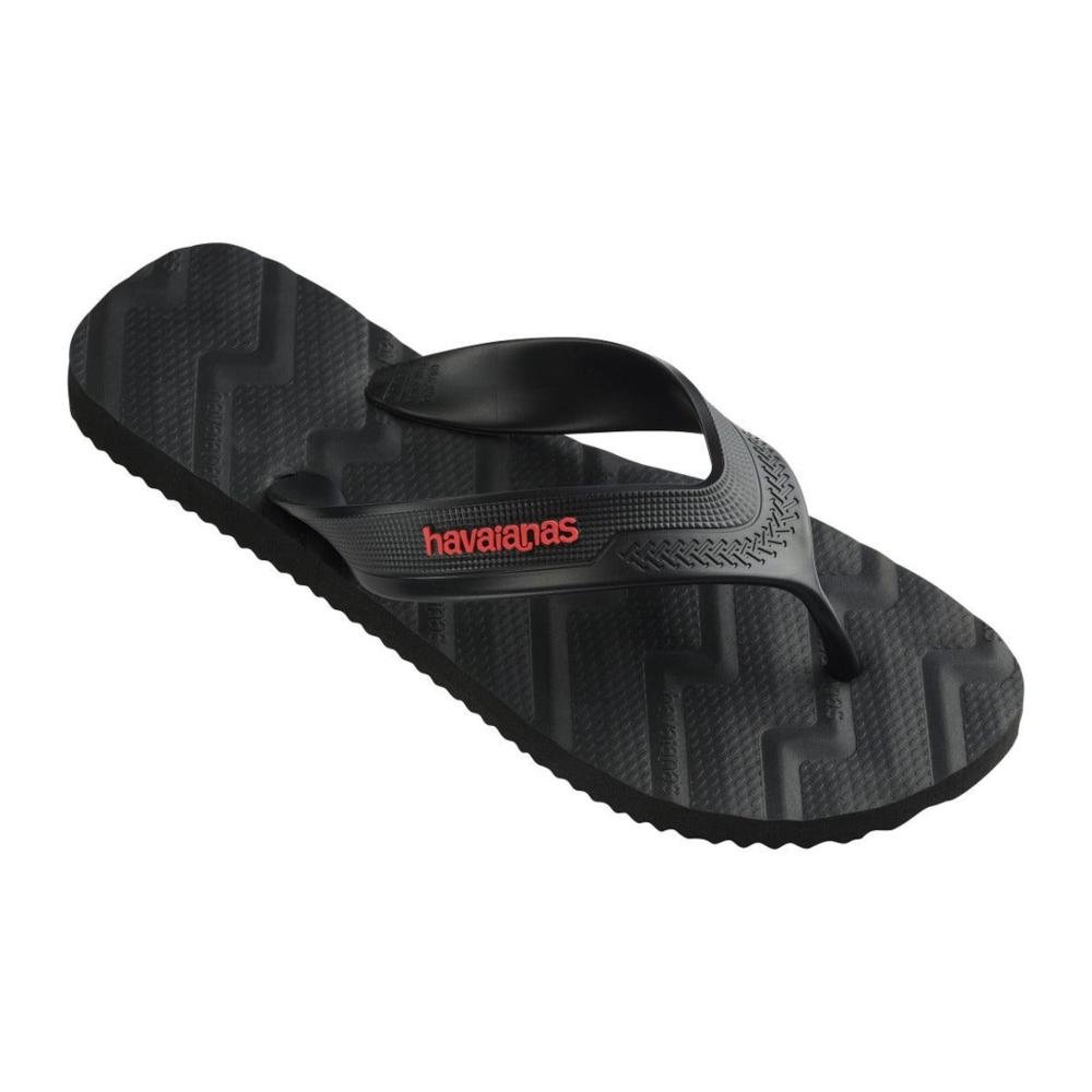 Chinelo Masculino Havaianas Track Waves Preto Preto 2