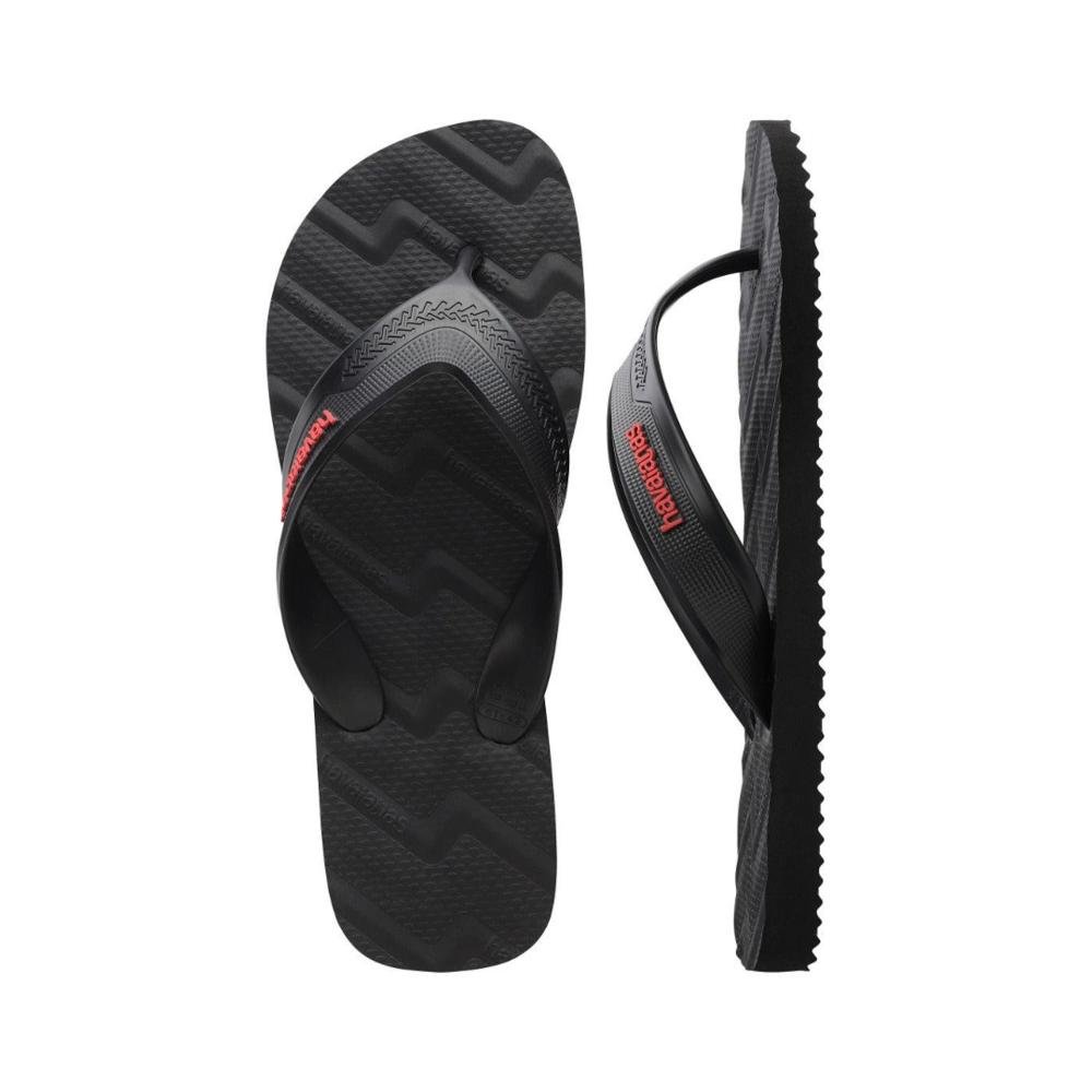 Chinelo Masculino Havaianas Track Waves Preto Preto 5