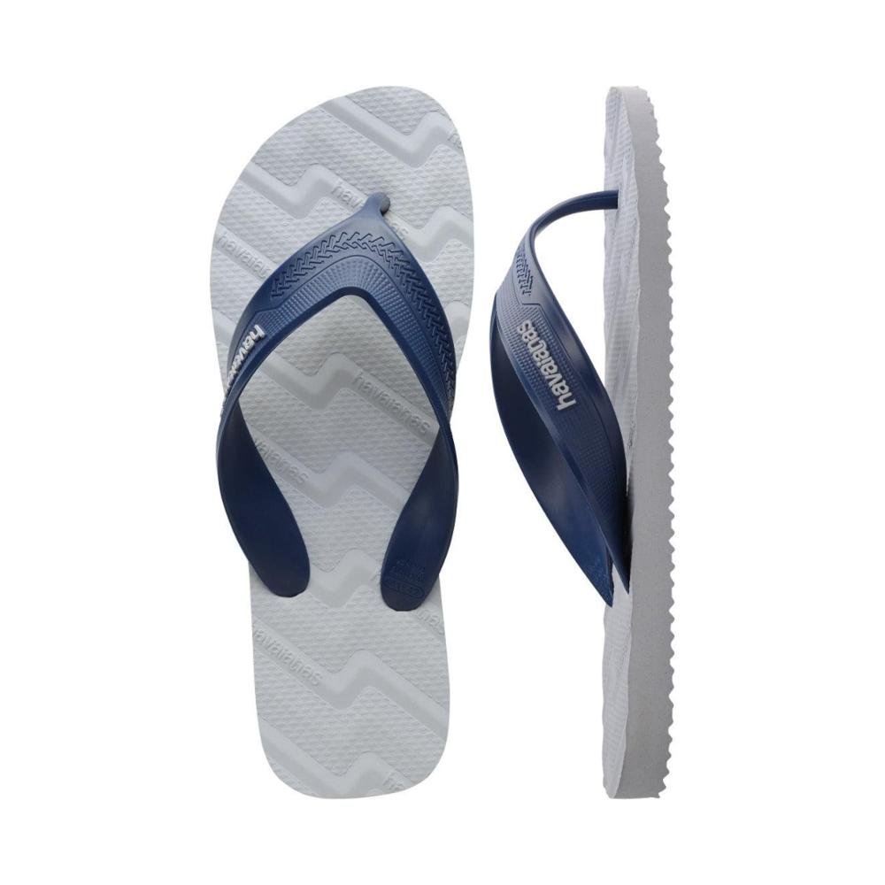 Chinelo Masculino Havaianas Track Waves Cinza/Azul Azul 5