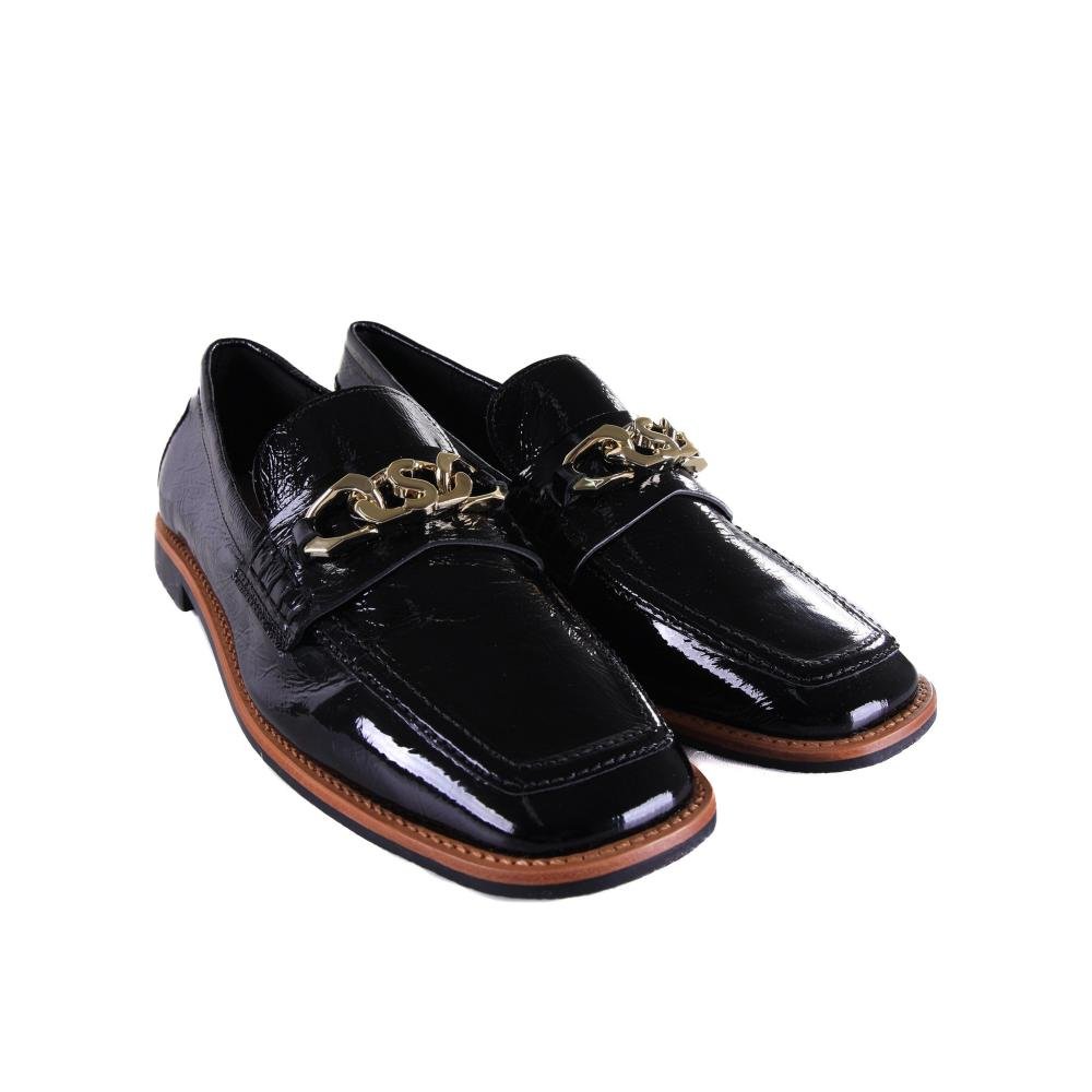 Loafer Feminino Zariff 434.6697 Verniz Preto Preto 3