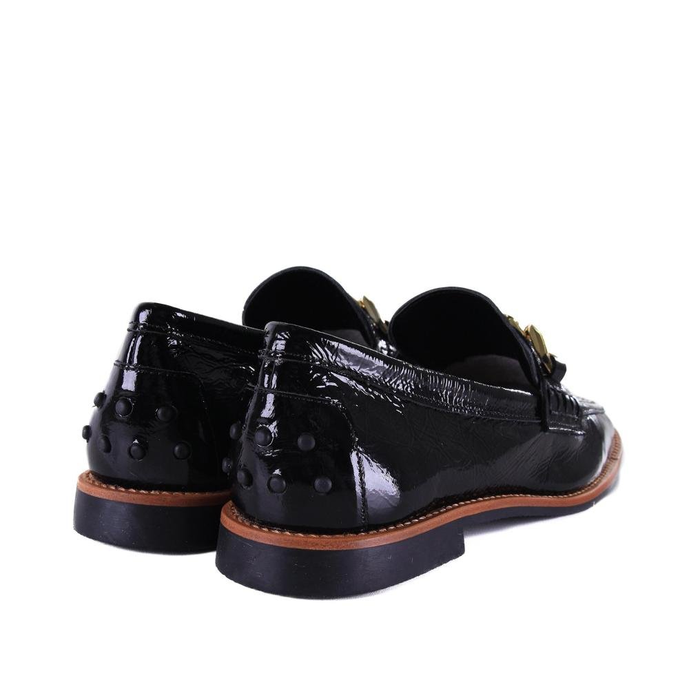 Loafer Feminino Zariff 434.6697 Verniz Preto Preto 4