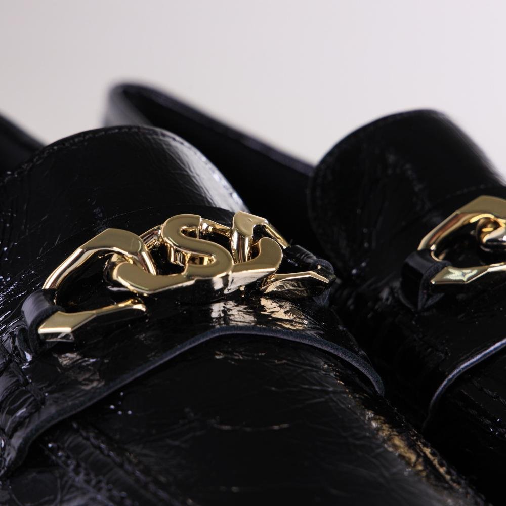 Loafer Feminino Zariff 434.6697 Verniz Preto Preto 5