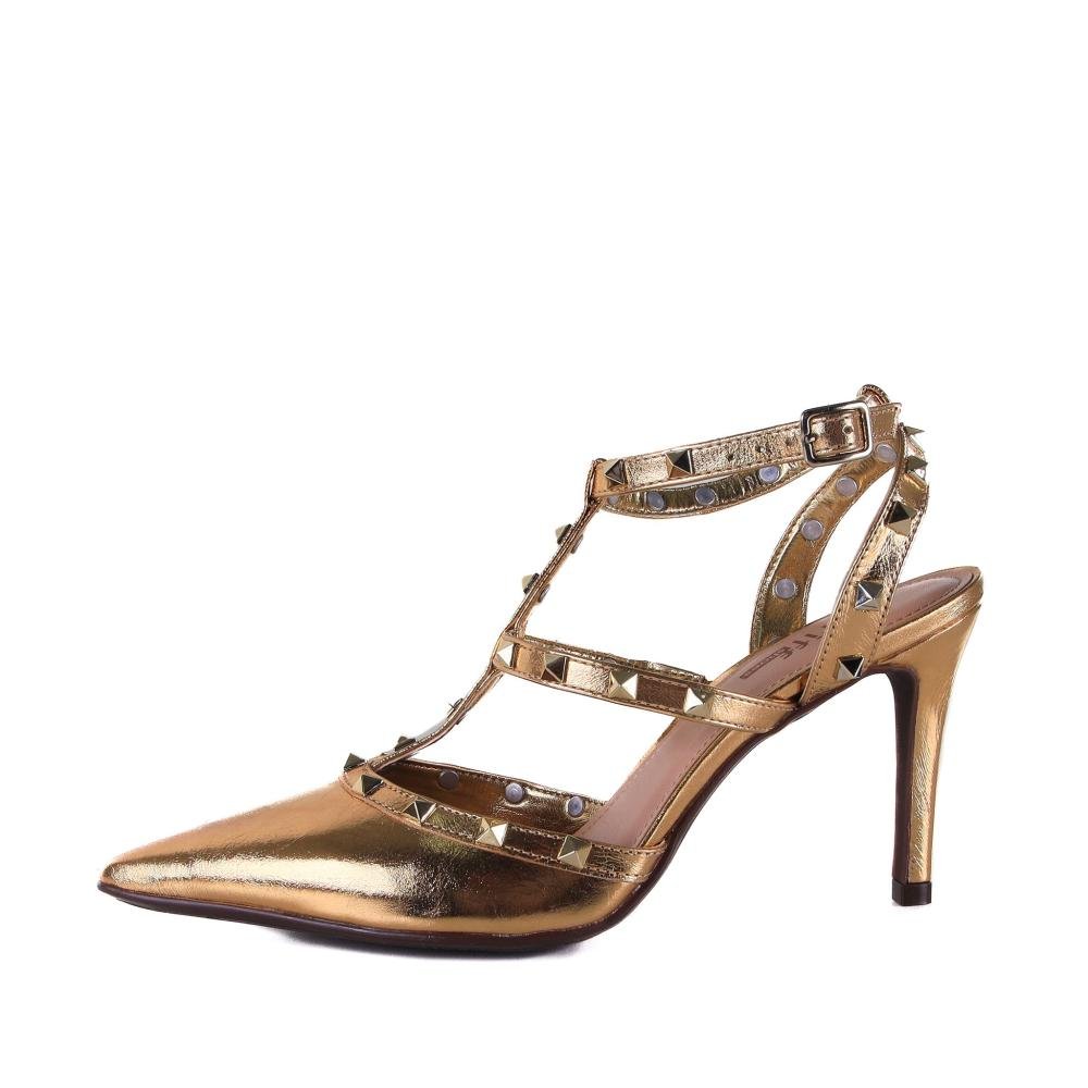 Scarpin Feminino Zariff 1.470.5691 Ouro Dourado 2