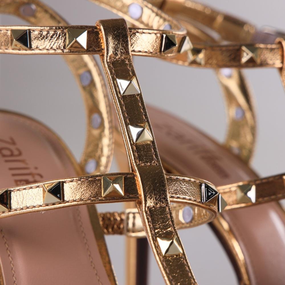 Scarpin Feminino Zariff 1.470.5691 Ouro Dourado 5