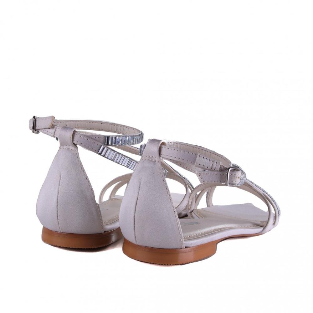 Sandália Rasteira Feminina Zariff 10298.7611 Off White Branco 4