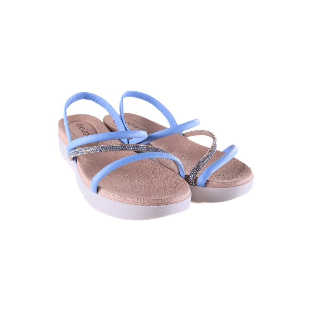 Sandália Feminina Beira Rio Birk 8387,530 Azul Azul 3