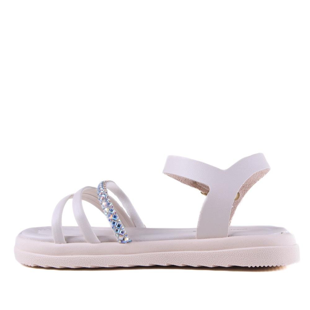 Sandália Infantil Menina World Colors 359.004 Off White Branco 2