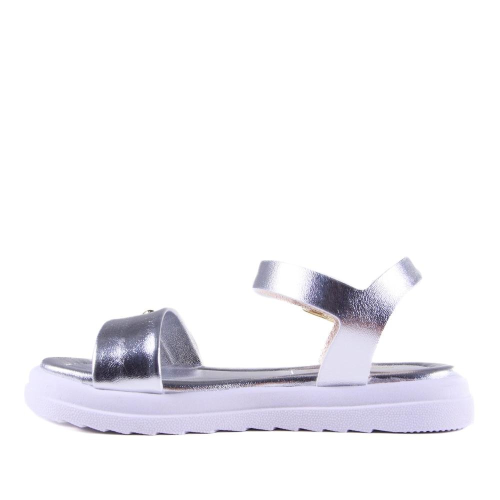 Sandália Infantil Menina World Colors 359.007 Prata Prata 2