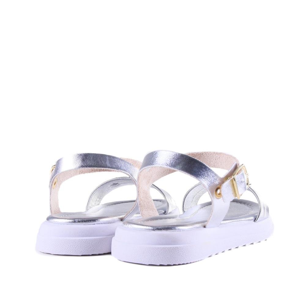 Sandália Infantil Menina World Colors 359.007 Prata Prata 4