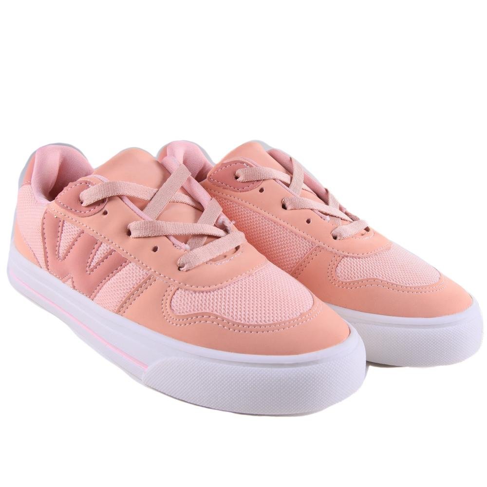 Tênis Infantil Menina World Colors Casual 344.030 Rose Rosa 3