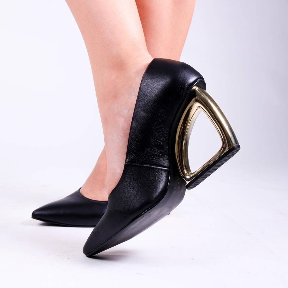 Scarpin Feminino Zariff 3450-575 Preto Preto 4