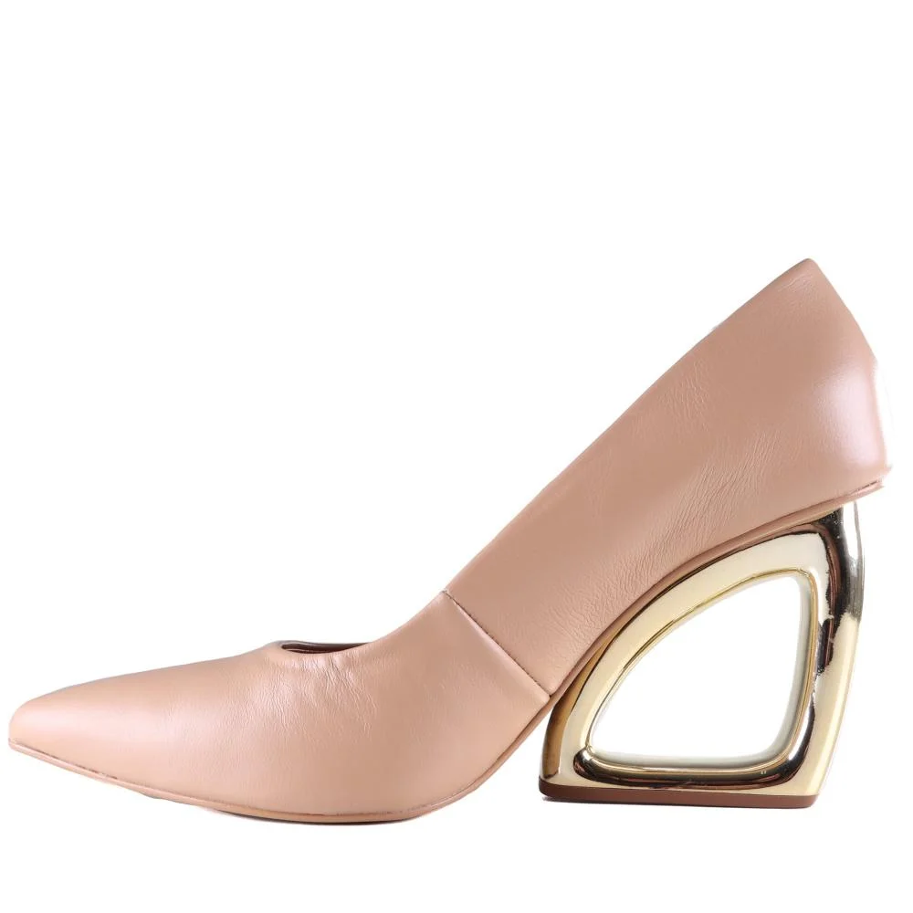 Scarpin Feminino Zariff 3450-575 Macadamia Bege 2