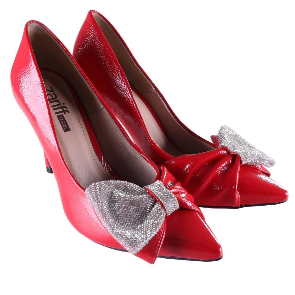 Scarpin Feminino Zariff 1602557 Vermelho Verniz Vermelho 5