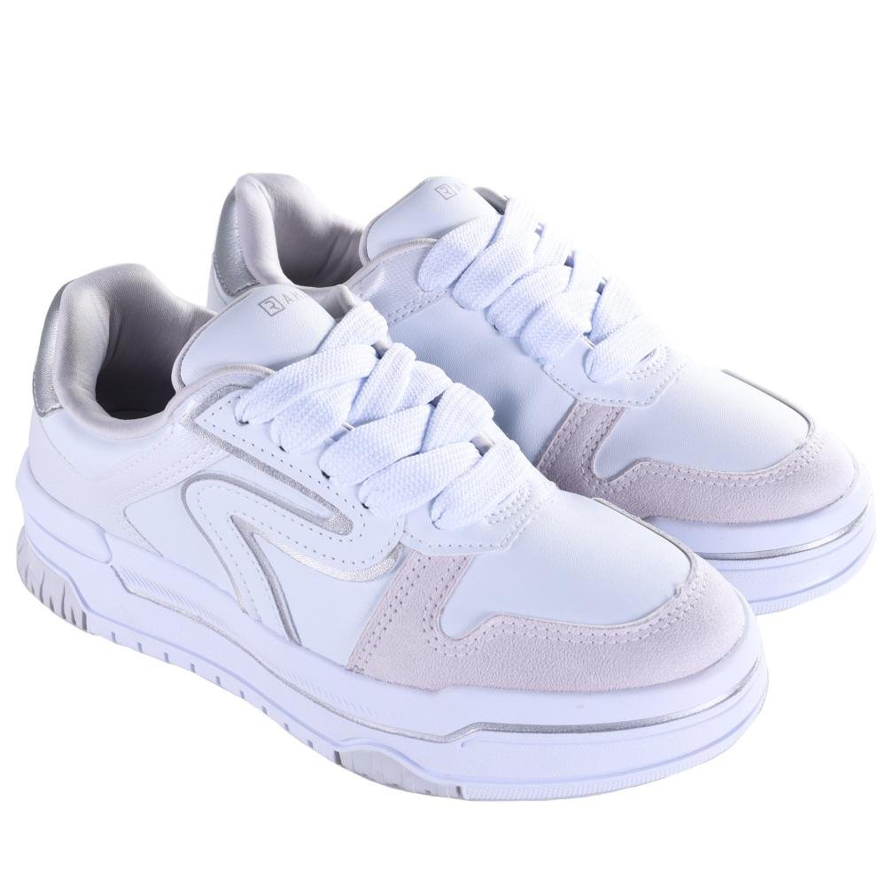 Tênis Casual Ramarim 25-94103 Branco/Prata Branco 3