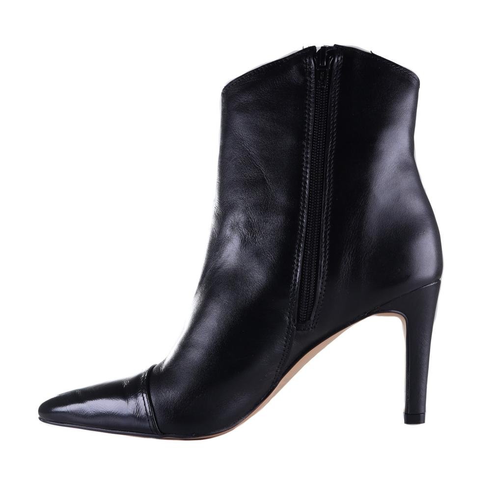 Bota Feminina Zariff Bico Fino 430281 Preto Preto 2