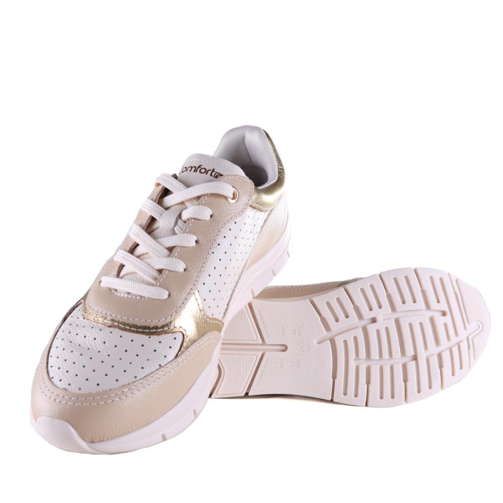 Tênis Feminino Comfortflex Casual 25-35303 Palha Bege 5