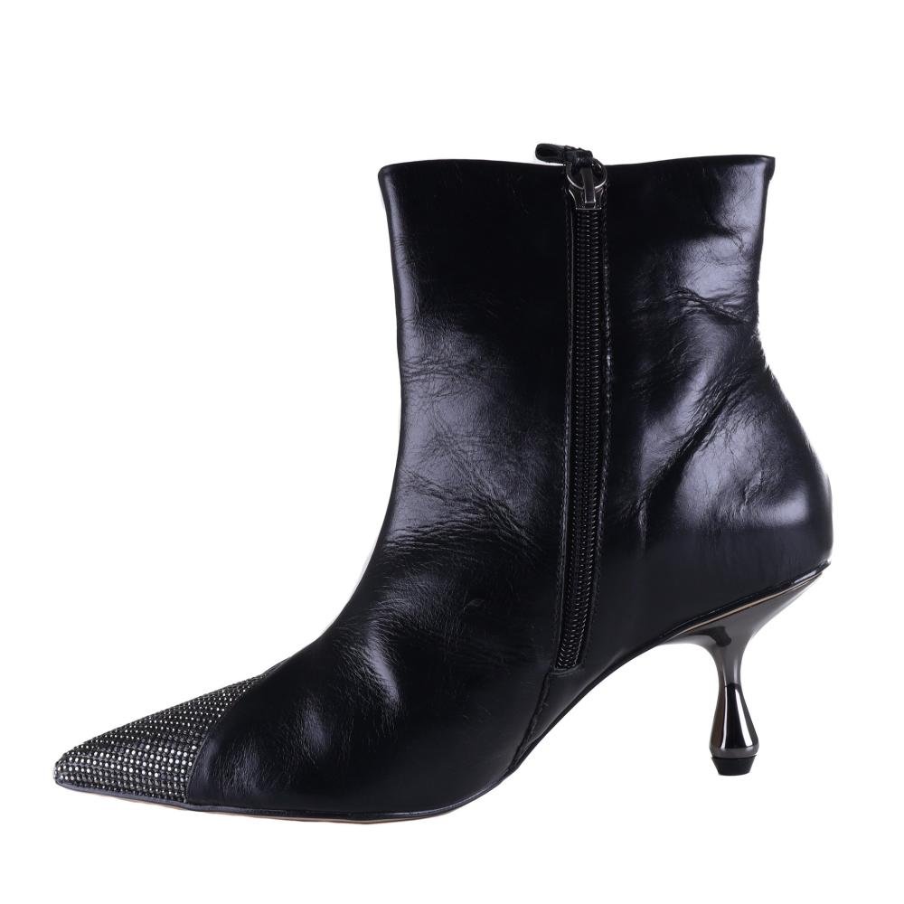 Bota Feminina Zariff Glamour 620-03 Preto Preto 2