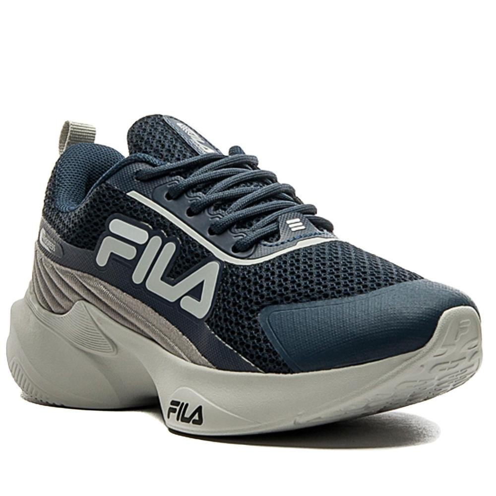 Tênis Infantil Fila Progress Marinho/Cinza Azul 3